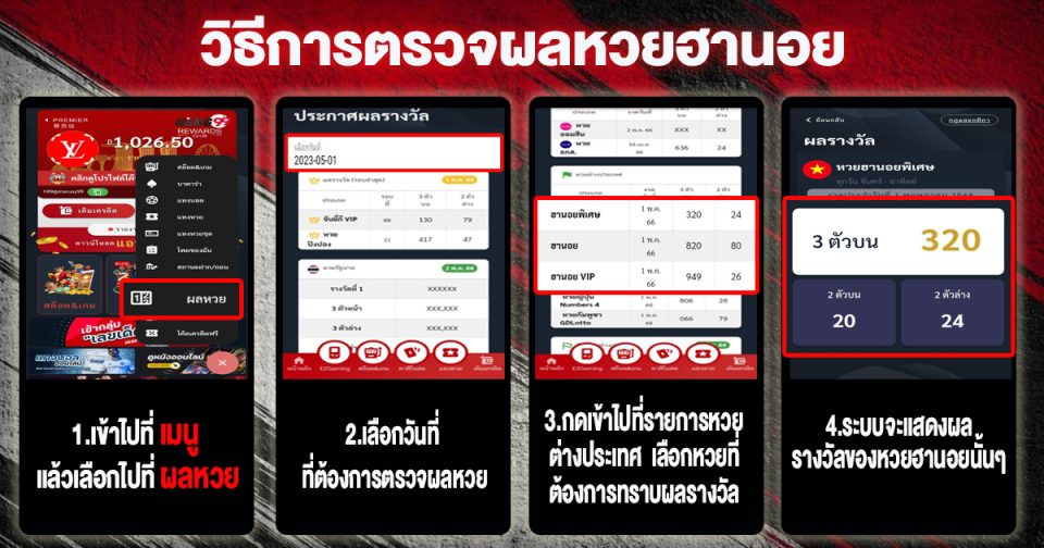 วิธีการตรวจผลหวยฮานอย