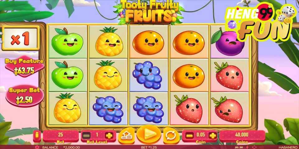 Tooty Fruity Fruits-"Slots"